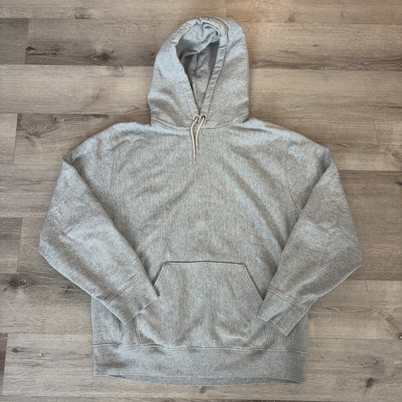 J.CREW Other - Vintage J Crew Reverse Weave Style‎ Pullover Hoodie Sweatshirt Men's 2XL Gray